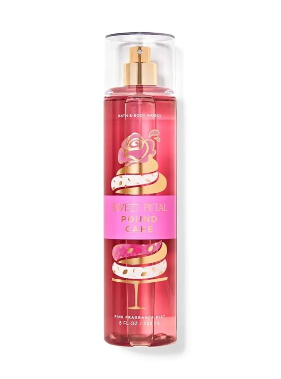 Bath & Body Works Fine Sweet Petal Poundcake Fragrance Body Spray Mist 8 fl oz / 236 mL (Sweet Petal Poundcake)