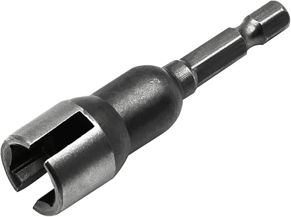 1/4"" Hexagonal Shank Socket Adapter Nut For Power Tool Slotted Butterfly Bolt Socket Wrench Electric Screwdriver Sleeve Butterfly Hole Socket Tool