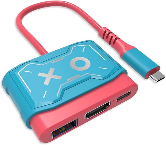 Portable Switch Dock, Switch HDMI Adapter for TV, USB C to HDMI Adapter for MacBook/Laptop/iPAD Pro/Android Phone