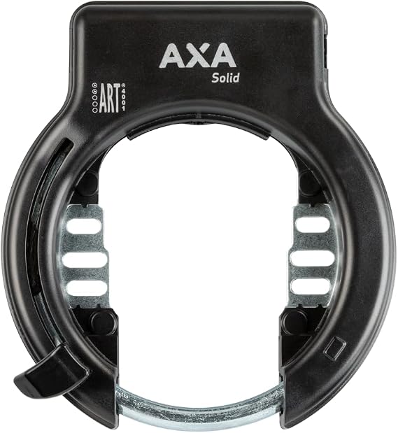 AXA Solid Frame Lock - Security Level 10 - Wide Opening 57mm - Key Non-Removable - Black