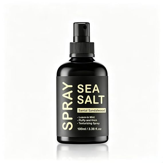 Sea Salt Spray for Men - Firm Hold, 3.38 fl oz/100ml, Sea Salt Hair Spray for Texture, Volume & Hold -Enhances Beach Waves & Body- Matte Finish Beachy Hair for Men & Women