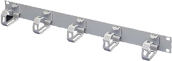 RITTAL Panel RAL 7035 with 5 Cable Guide Clips (Polyamide)