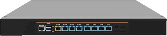 10GbE Firewall Hardware Router PC, VPN, 1U Rackmount, Mikrotik, OPNsense, Network Appliance, I7 4610M, RJ68, 8 x Gigabit LAN, 2 x SFP+ 82599ES, 4G RAM, 128G SSD