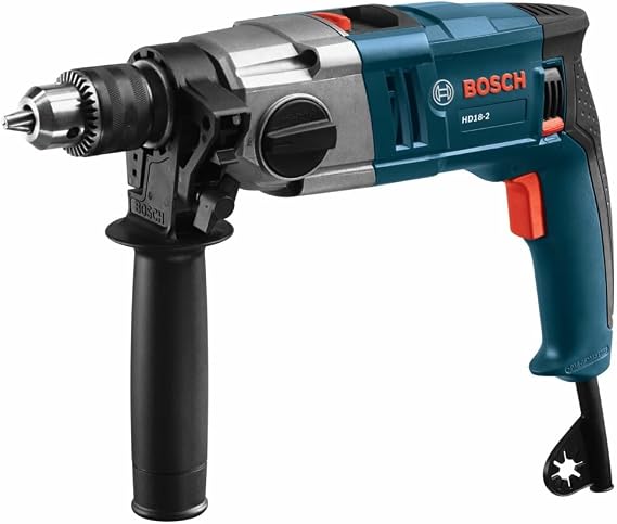 BOSCH 8.5 Amp HD18-2 Two-Speed Hammer Drill for Concrete Demolition