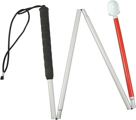 Europa Folding Cane w-Reizen Marshmallow Hook Tip- 46-in.