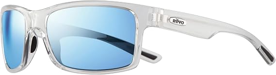 Revo Crawler Sunglasses for Men, Polarized Sport Wrap Rectangular Frame