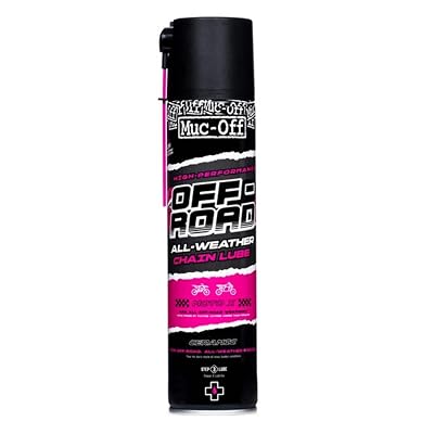 Muc-Off Off-Road Motorcycle Chain Lube, 13.5 fl oz - Motorcycle Chain Lubricant, Chain Wax for All Conditions - Chain Oil for Motocross, MX, Dirt Bike