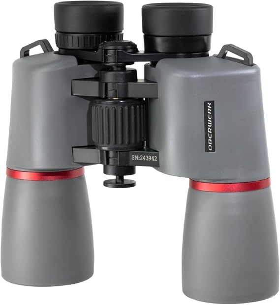 Oberwerk Explore Series 10x50 Binoculars, 6.0-Degree FOV, Fully Multi-Coated & Waterproof, Glasses-Friendly 18mm Eye Relief, Astronomy, Bird Watching, Hiking & Outdoor Use, Includes Case & Neck Strap