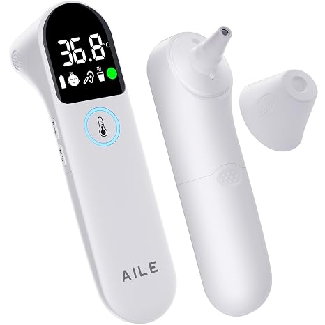 AILE Digital Thermometer for Ear Forehead, Thermometer for Baby and Adults