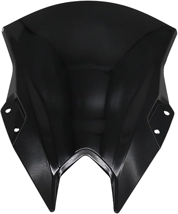 Motorbike Windshield Deflectors For Kawasaki For Ninja 500 2024 2025 Motorcycle Windscreen Wind Deflectors Double Bubble Windshield Screen(Black)