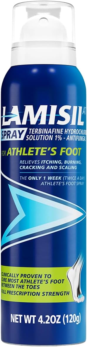 Lamisil Athletes Foot Antifungal Spray 1 Week Treatment Terbinafine, 4.2 oz