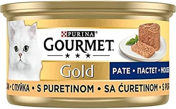Gourmet Gold Kıyılmış Hindili Yaş Kedi Maması, Yetişkin, 85 g