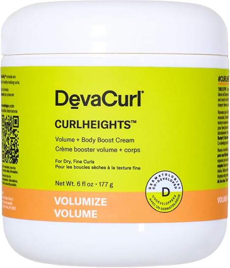 DevaCurl CurlHeights Volume + Body Boost Cream, 6 oz