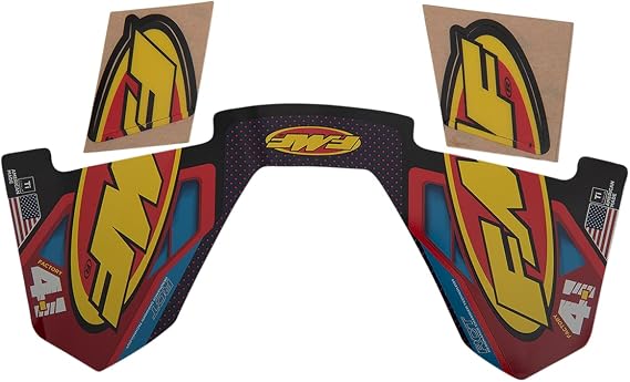 FMF Factory 4.1 Exhaust Sticker Decals RCT Wrap Blue/Red/Yellow (014841)