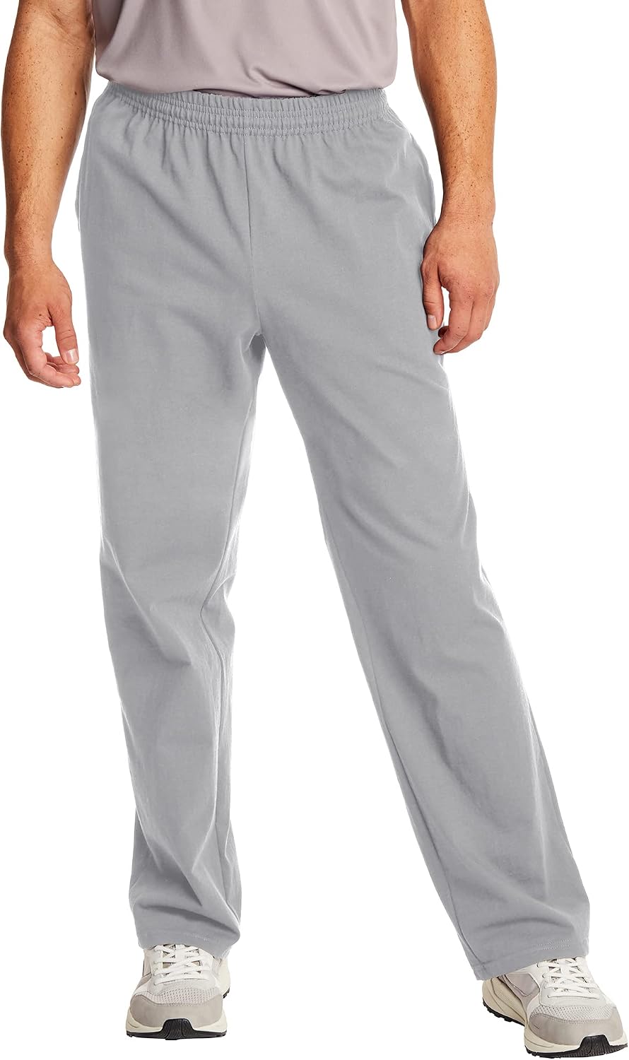 Hanes Mens Essentials Jersey Sweatpants, Cotton Lounge Pants with Pockets for Men, 32