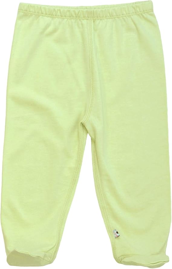 Babysoy Comfy Unisex Newborn Baby Pull-On Footed Pants with Feet