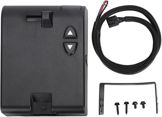 Electric Trailer Brake Controller 51140, 1 4 Axles Compatible, Adjustable Brake Control Switch, Automatic Calibration, Compact Design, Advanced Technology for Smooth Braking