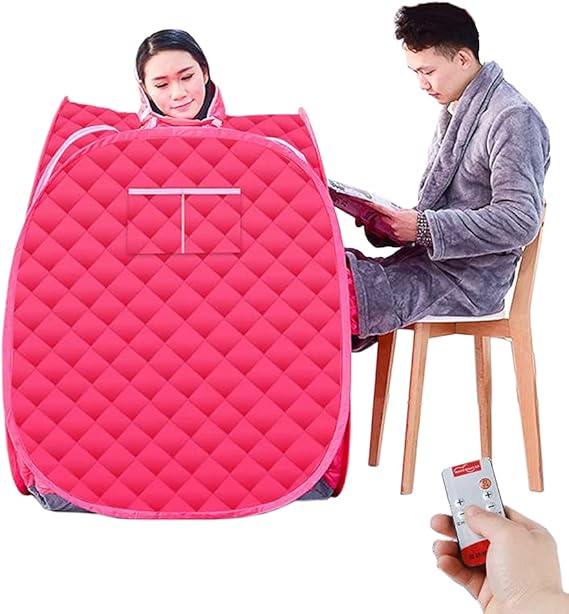 GJXJY Home Spa Steam Sauna, Inflatable Sauna Mini Therapy 1000W Timer & Temperature Control, Great for Losing Weight, Remove Toxin, Reduce Fatigue