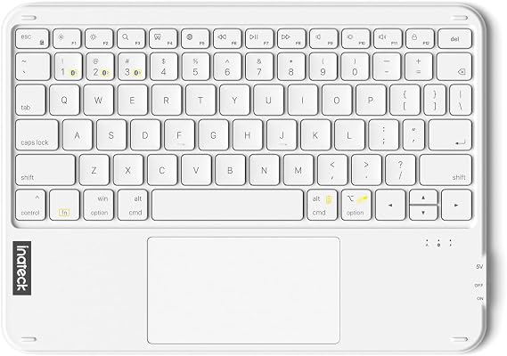 Inateck Ultra-Slim Tablet Keyboard, Trackpad, 228g, Bluetooth 5.4
