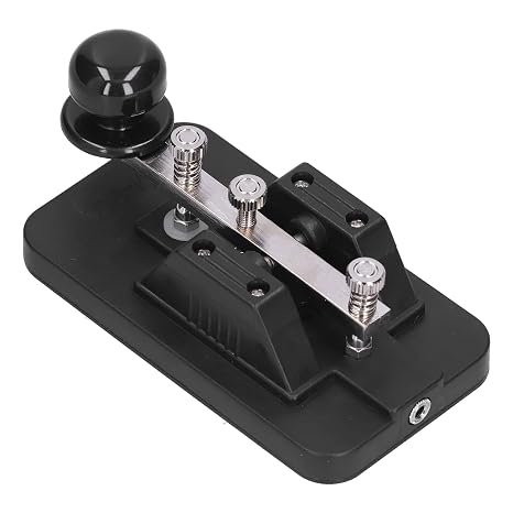 Morse Code Key Telegraph Tapper - Manual CW Practice Tool Trainer with Buzzer for Beginners