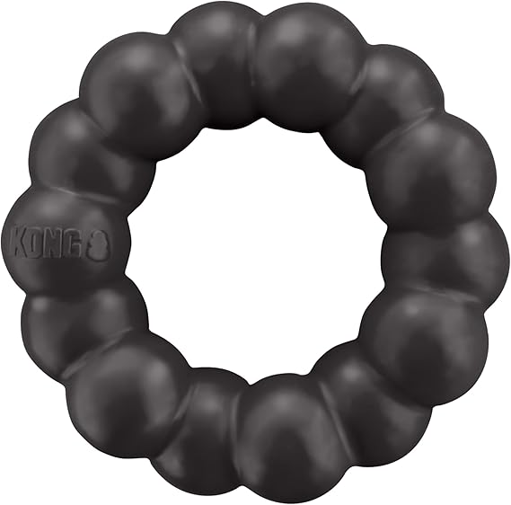KONG Extreme Ring, Durable Natural Rubber Chew Toy, for XL Dogs | Made from KONG Durable Natural Rubber, a Ring Toy That Supports Healthy Chewing, Dental Health & Play Instincts