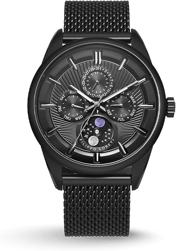 Filippo Loreti | Venice - Watches for Men, Moonphase, Multiphase - 40mm Stainless Steel Case, Japan Movement - Italian Design