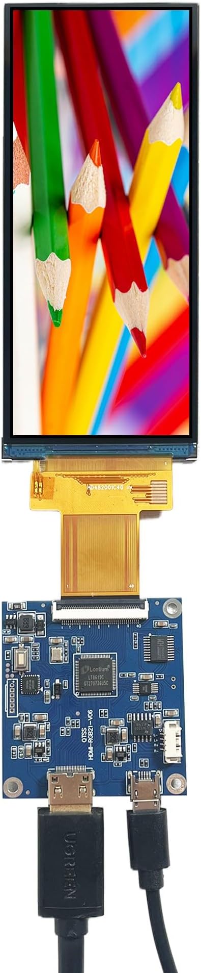 4.82 Inch 480x1120 Vertical LCD Screen and H/D Board Kit