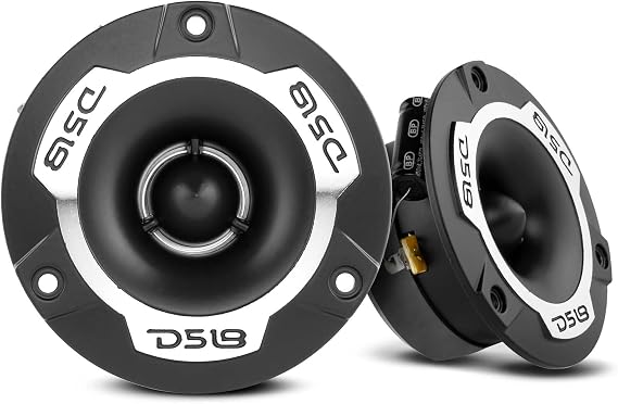 DS18 4X PRO-TWX1 Super Tweeter in Silver - 1", Aluminum Frame and Diaphragm, 240W Max, 4 Ohms, Built in Crossover - PRO Tweeters are The Best in The Pro Audio and Voceteo Market - 4 Tweeters