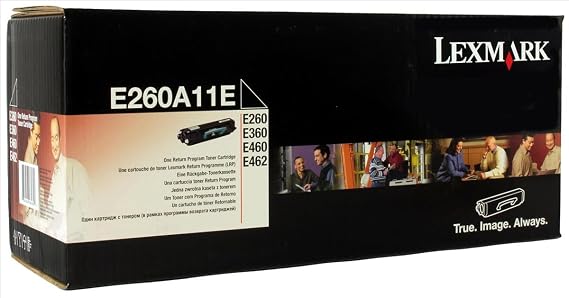 Lexmark E260A11A Return Program Black Toner Cartridge