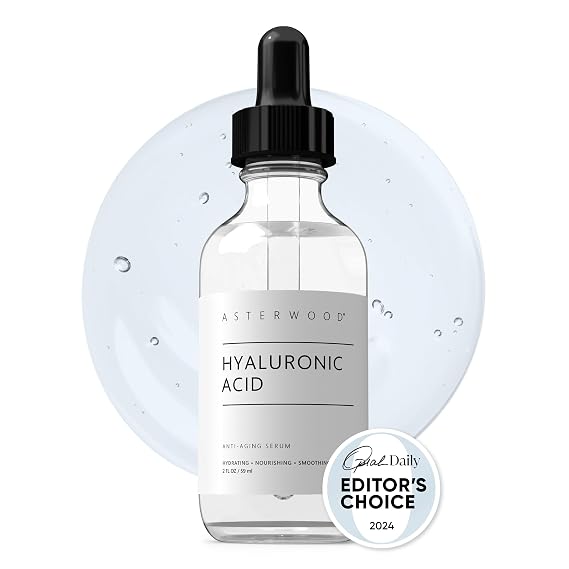 Asterwood Pure Hyaluronic Acid Serum for Face, Anti-Aging & Hydrating