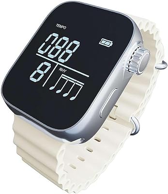 Wearable Vibrating Metronome,40-240 BPM Smart Instruments Pulse Beat Counting Watch,Running Exercise Metronome,Piano Metrono-me for Guitar, Piano, Drum and All Instruments