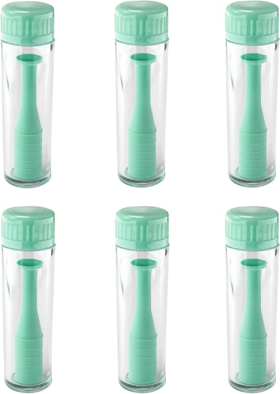 [6 Pack] Hard Contact Lens Remover Tool - Ideal for RGP and Scleral Lenses Plunger with Suction Cup