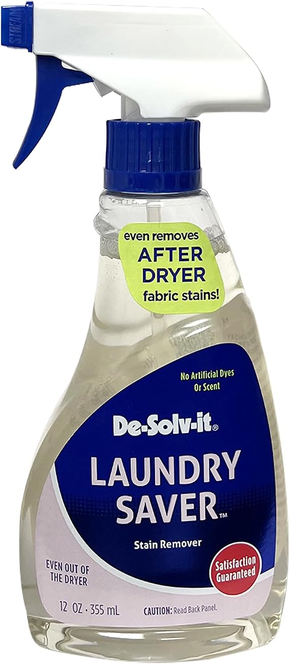 Orange-Sol De-Solv-It Laundry Saver, Instant Laundry Stain Removers 12 oz | Spray and Wash Stain Remover, Powerful Spray Wash Formula, Hair & Skin-Safe