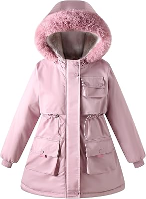 Teen Girls Winter Coat Long Puffer Fleece Jacket Hoodie Outfit Kid Clothes Parka
