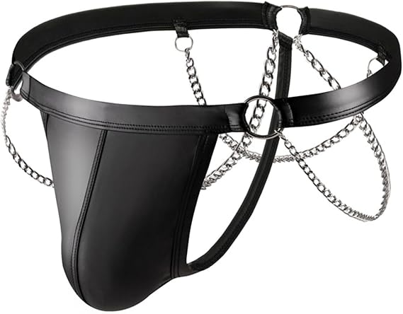 Mens Fashion G-String Bikini Naughty Erotic Bikini Sexy Leather Lingerie