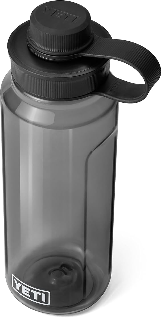 YETI Yonder 34 oz (1L) Water Bottle with Tether Cap, Charcoal