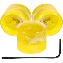 Vaguelly 1 Set Guitar Knob with Wrench Guitar Rotary Knobs Plastic Bass Knobs Potentiometer Control Volume Tone Dome for Electric Supplies Yellow