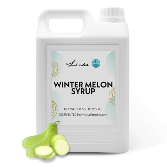 Li Cha Wintermelon Syrup (2.5kg/5.5lb Bottle)| Sweetener for Bubble Milk Tea, Boba Beverages & Desserts
