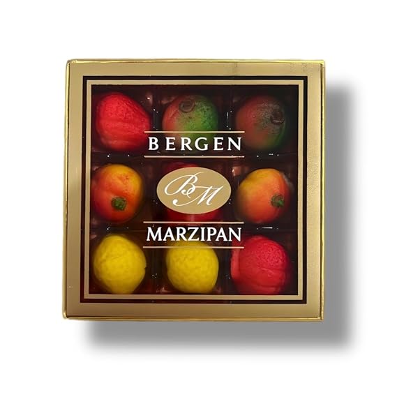 Assorted Marzipan Fruit - 9 Pieces (4 oz)