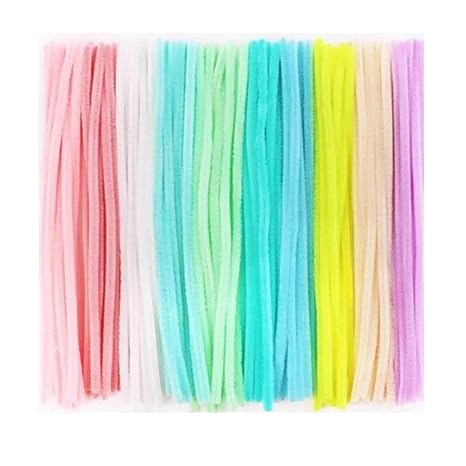 Pipe Cleaners Bulk Multi-Coloured 8mm Flexible 500/1000pcs Limpia Pipas for School Activities Chenille Stems for Beginners Versatile Shapes(500pcs,Mixed A)