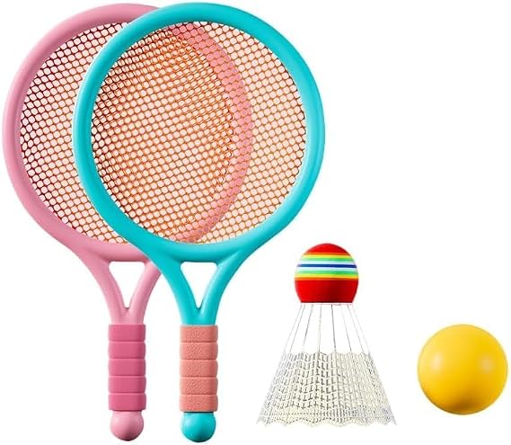 Tennis Racket Set Kids Portable Outdoor Toy 3-12yr Parent-Child