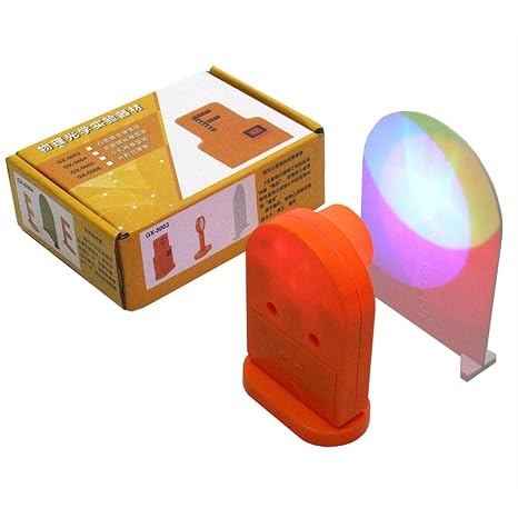 Optics Experimental Teaching Demonstration Equipment Set Includes Reflector Board and Three Light Device Three Primary Color Physical Optical Set Physics Scientific Experimental Tool