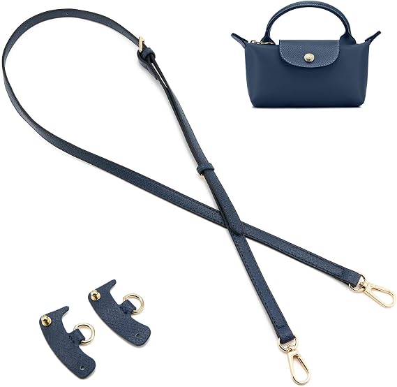 DEVPSISR Leather Purse Strap Suitable for Longchamp Handbag,Crossbody Adjustable Shoulder Strap Conversion Kit