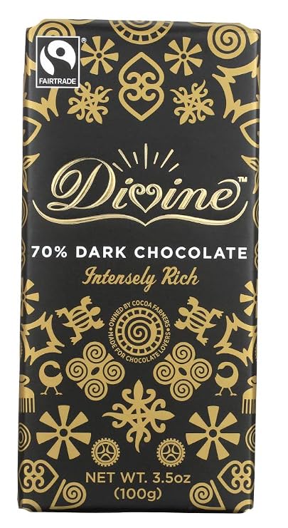 Divine Fairtrade Dark Chocolate - 70% Cocoa (100g)