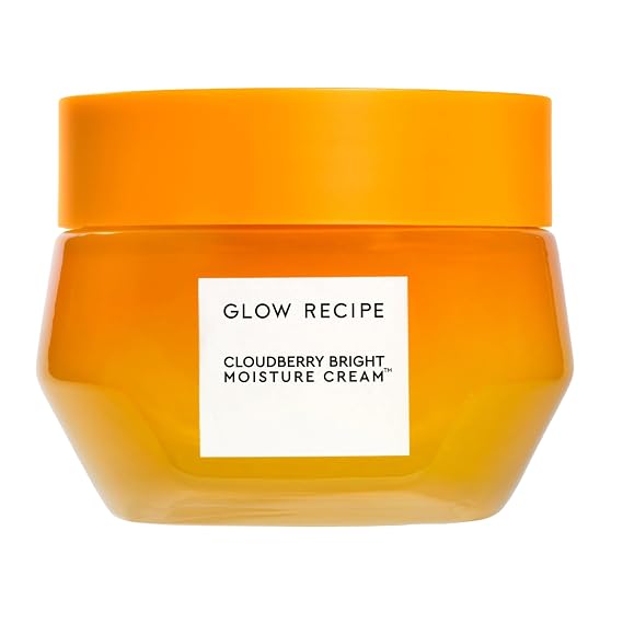 Glow Recipe Cloudberry Refillable Face Cream Ultra Moisturizing Korean Face Cream for Women with CoQ10, Multi Peptides, and Vitamin C to Brighten, Repair Skin Barrier & Even Skin Tone (50 ml)