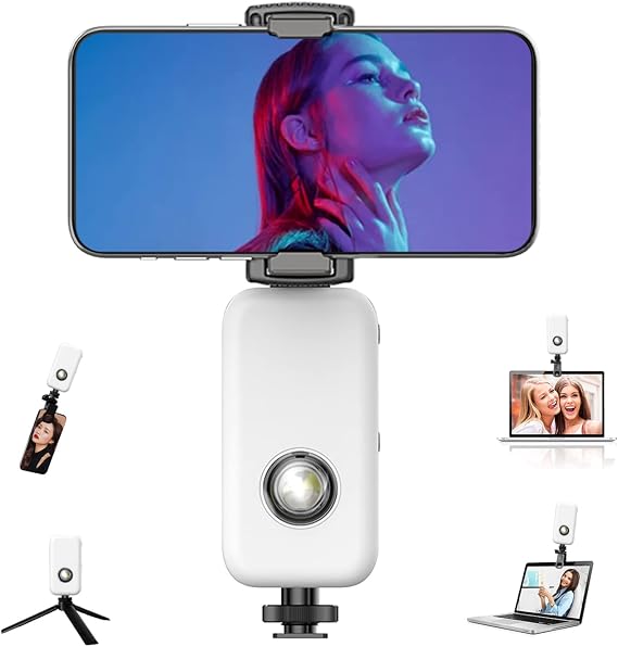 Mobile Phone Light, Video Conference Lighting Kit, Laptop Light, with Clip and Stand, Camera Light for Zoom Calls/Remote Work/Live Stream/Selfies/TikTok (3000)