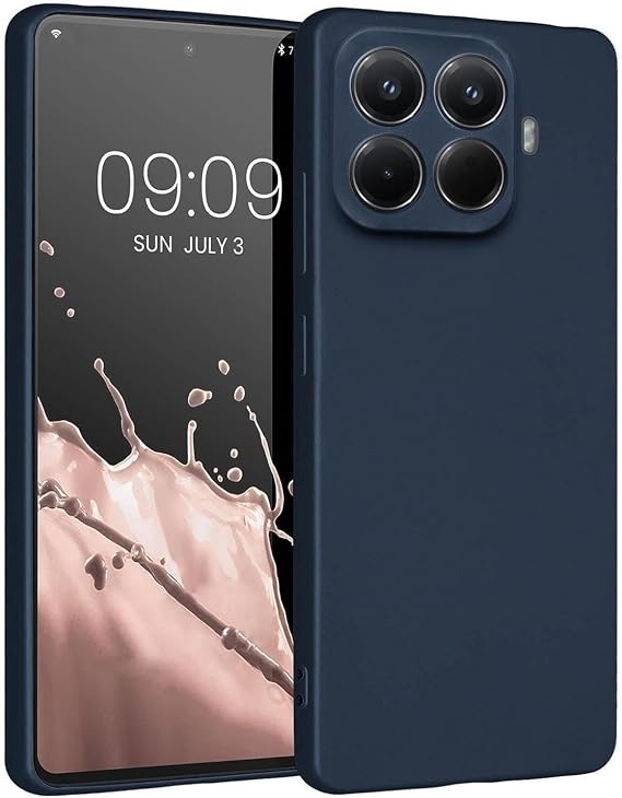 Microsonic Matte Silicone Xiaomi 17T için Kılıf Lacivert [17T ile Uyumlu Kılıf - Lacivert]