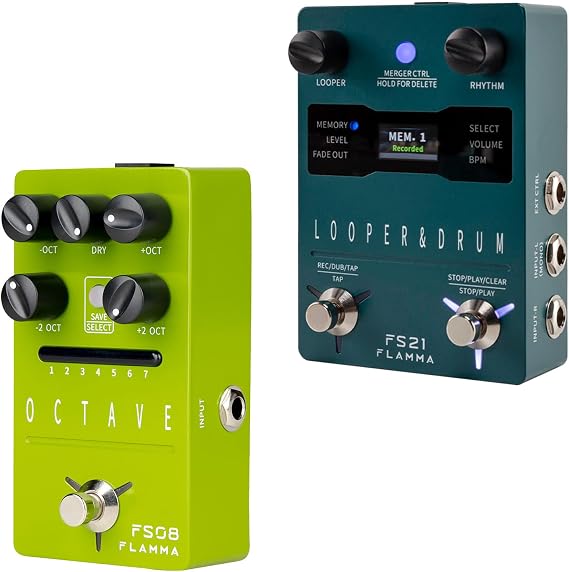 FLAMMA Drum Looper and Octave Pedal