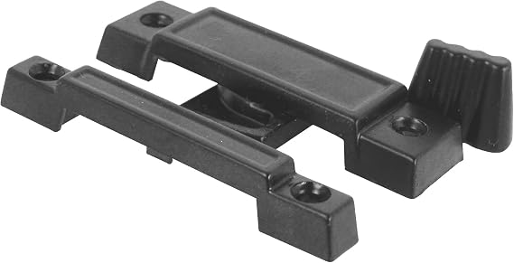 Slide-Co 17755 Diecast Black Finish, Window Sash Lock (Single Pack)
