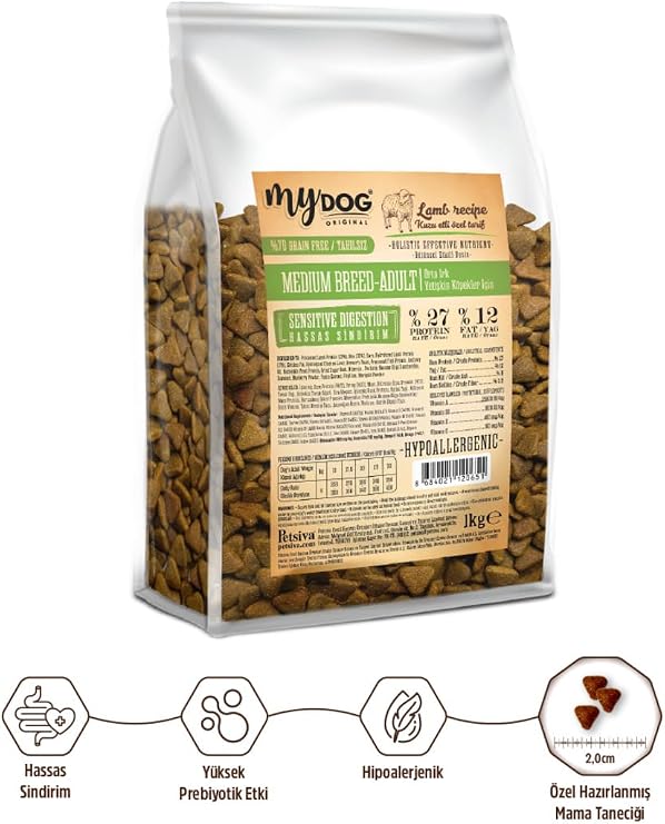 MyDog Original Az Tahıllı Somon Balıklı Yavru Köpek Maması 1kg
